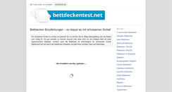 Desktop Screenshot of bettdeckentest.net