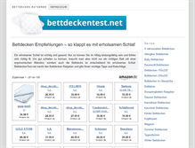 Tablet Screenshot of bettdeckentest.net